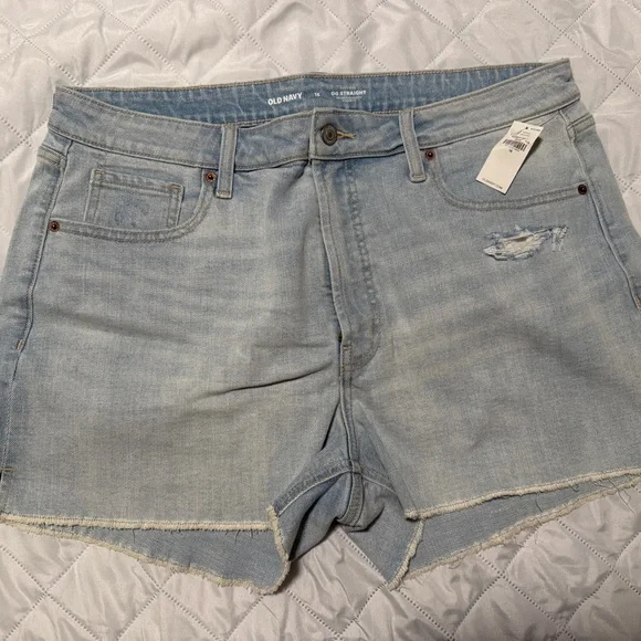 Women’s High-Rise OG Straight Denim Shorts - NWT! - Picture 2 of 9